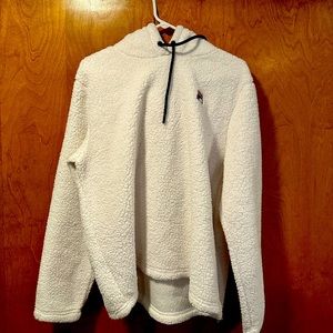 Fila White Fuzzy Sweatshirt/Hoodie